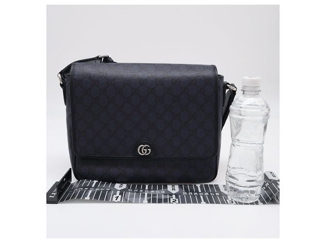 Borsa a tracolla GUCCI GG Supreme Ophidia Nero - vista 3