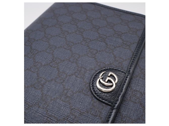 Borsa a tracolla GUCCI GG Supreme Ophidia Nero - vista 4