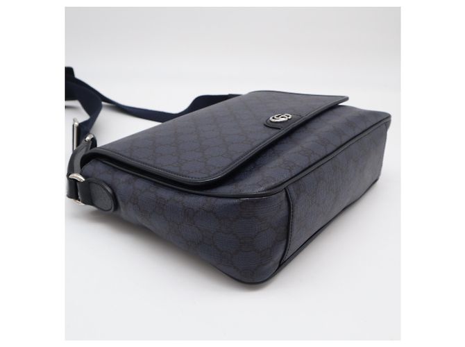 Borsa a tracolla GUCCI GG Supreme Ophidia Nero - vista 5