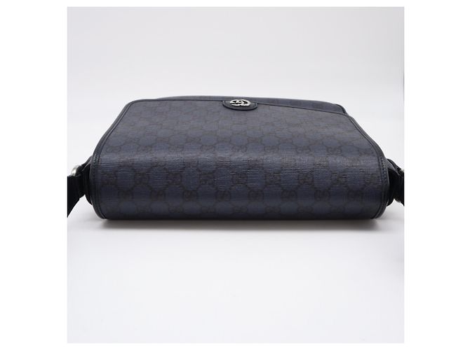 Borsa a tracolla GUCCI GG Supreme Ophidia Nero - vista 8