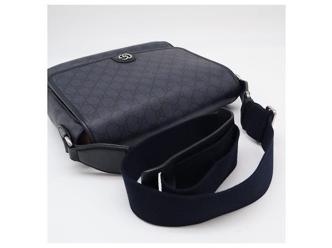 Borsa a tracolla GUCCI GG Supreme Ophidia Nero - vista 9