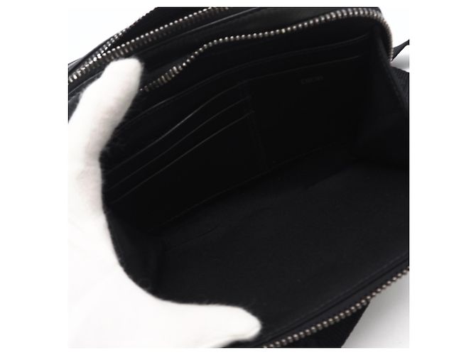 Pochette Messenger Christian Dior CD Diamond Marrone Nero - vista 12