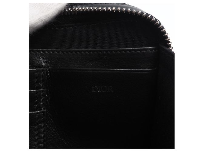 Pochette Messenger Christian Dior CD Diamond Marrone Nero - vista 15