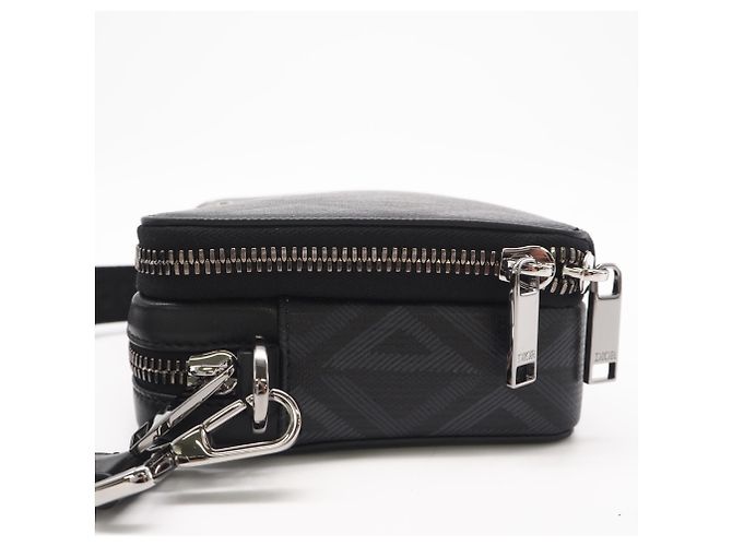 Pochette Messenger Christian Dior CD Diamond Marrone Nero - vista 4