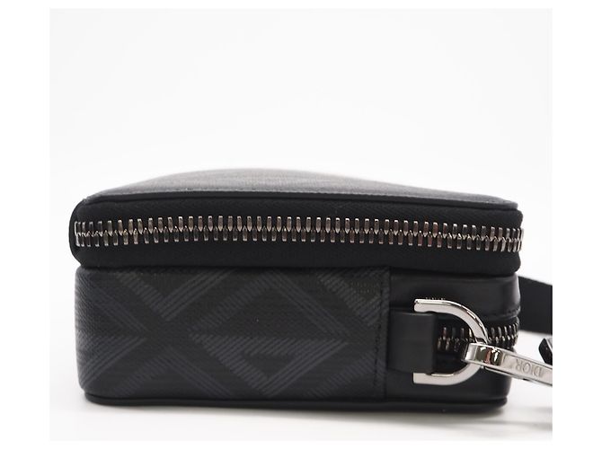 Pochette Messenger Christian Dior CD Diamond Marrone Nero - vista 5