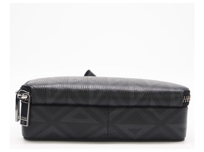 Pochette Messenger Christian Dior CD Diamond Marrone Nero - vista 6