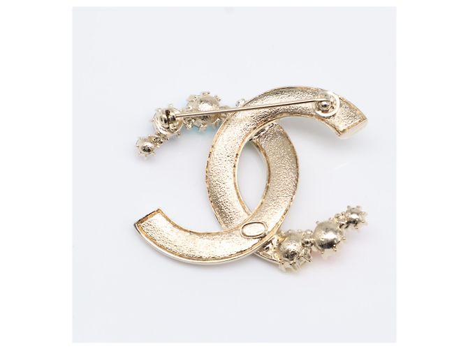 Chanel Coco Mark Strass-Brosche Silber Mehrfarben - Ansicht 2