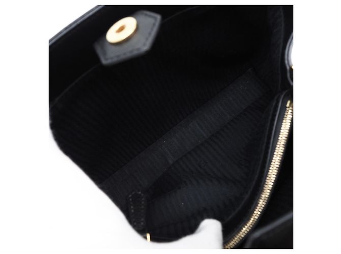 Borsa FENDI Leather Petite 2Jours Nero - vista 13