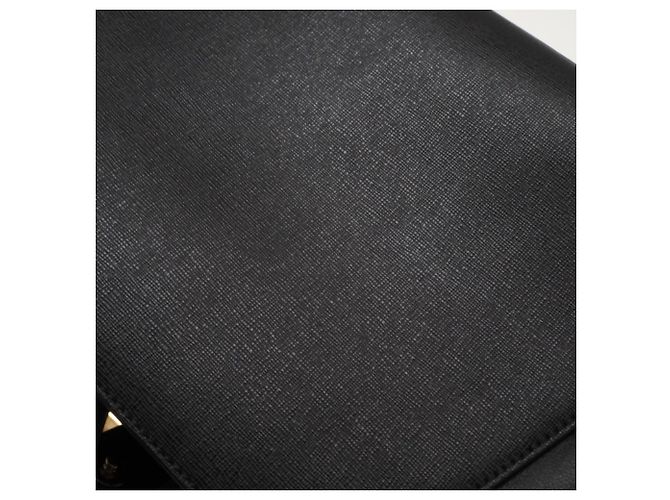 Borsa FENDI Leather Petite 2Jours Nero - vista 3