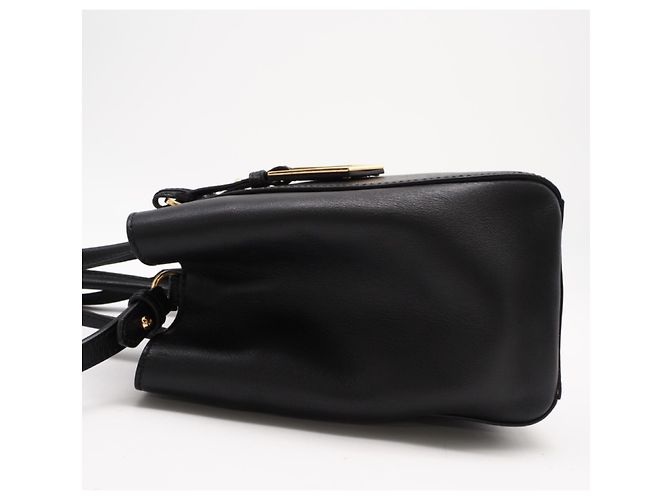 Borsa FENDI Leather Petite 2Jours Nero - vista 4