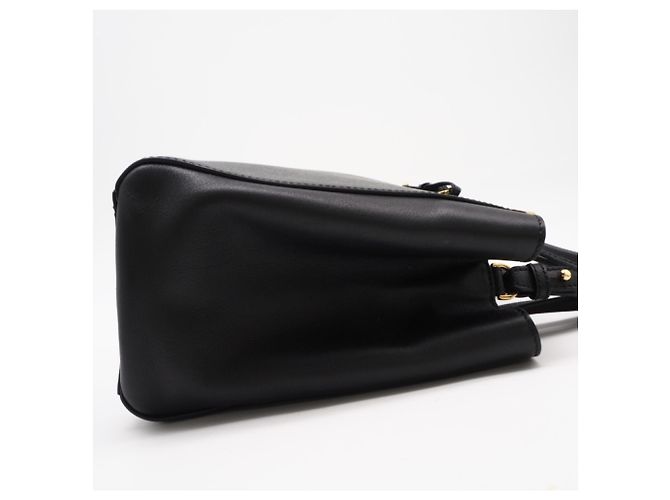 Borsa FENDI Leather Petite 2Jours Nero - vista 5