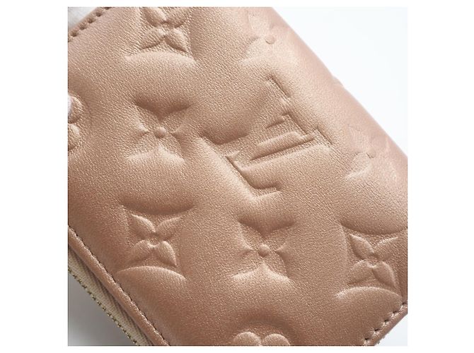 Louis Vuitton Monogramm-Prägung Portefeuille Lou Wallet Beige - Ansicht 3