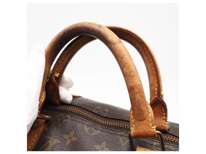 Borsa Boston Louis Vuitton Monogram Keepall 50 Marrone - vista 7
