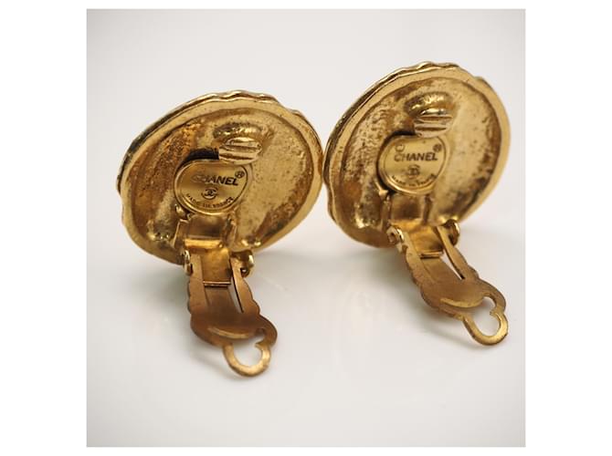 Orecchini Coco Mark Gold Clip CHANEL D'oro - vista 3