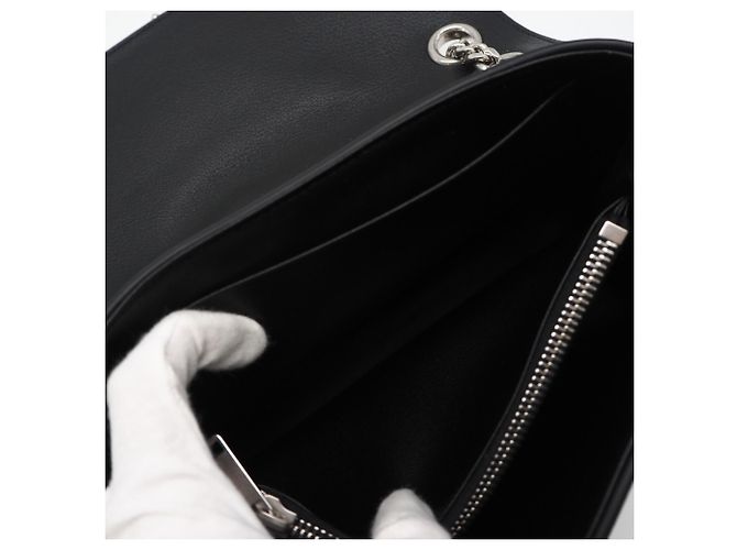 Céline Borsa a tracolla Victoire Medium in pelle di vitello Celine Nero - vista 12