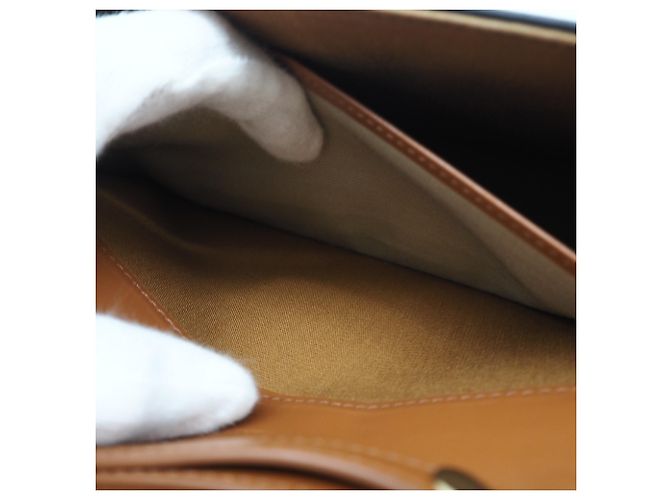 Triomphe Céline Bolso de Hombro Celine Margo Castaño Beige - vista 13