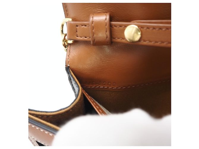 Triomphe Céline Bolso de Hombro Celine Margo Castaño Beige - vista 16