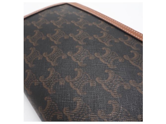 Triomphe Céline Bolso de Hombro Celine Margo Castaño Beige - vista 3