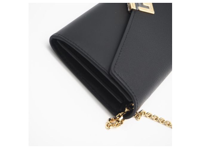 Borsa a tracolla FENDI FF Diamond Chain Wallet Nero - vista 4