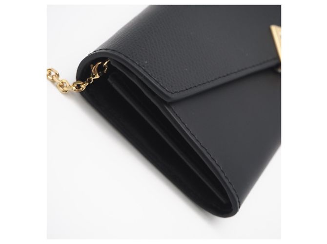Borsa a tracolla FENDI FF Diamond Chain Wallet Nero - vista 5