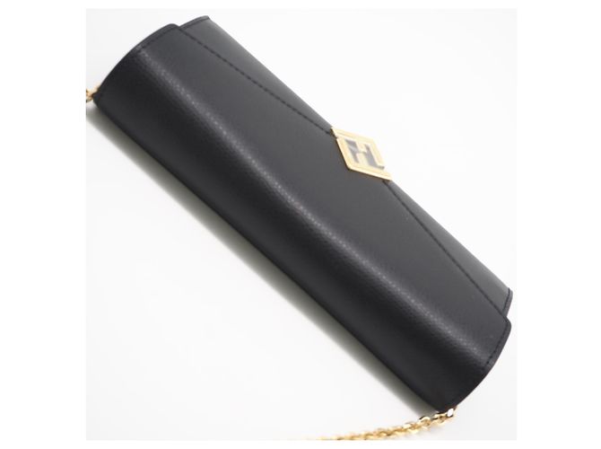 Borsa a tracolla FENDI FF Diamond Chain Wallet Nero - vista 7