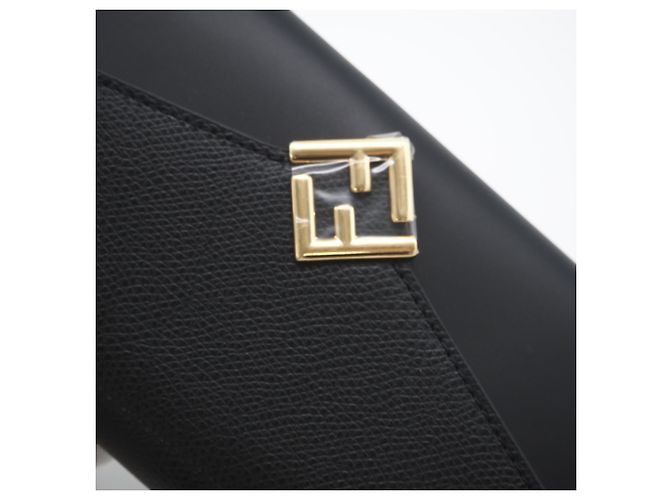 Borsa a tracolla FENDI FF Diamond Chain Wallet Nero - vista 8