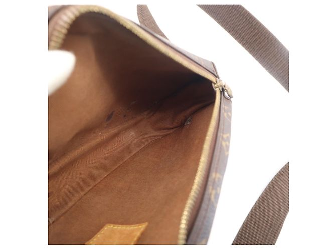Borsa a tracolla Louis Vuitton Monogram Pochette Gange Marrone - vista 13