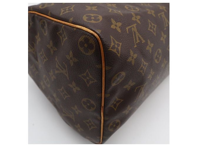 Borsa Louis Vuitton Monogram Speedy 35 Marrone - vista 10