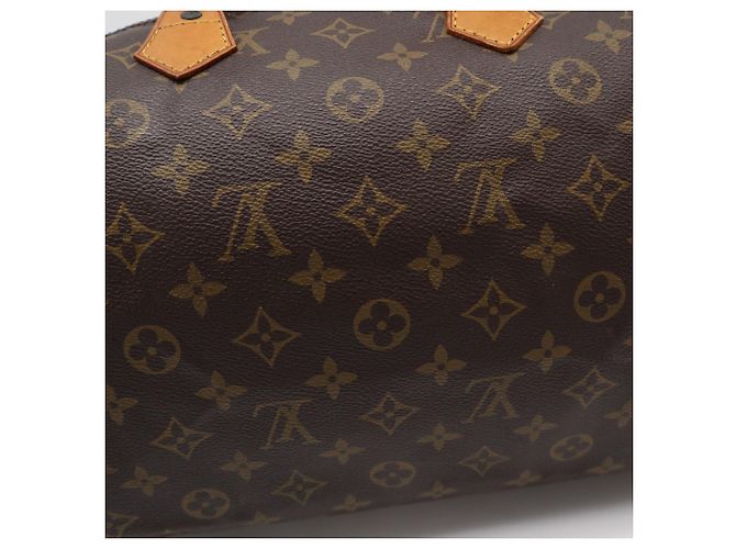 Borsa Louis Vuitton Monogram Speedy 35 Marrone - vista 3
