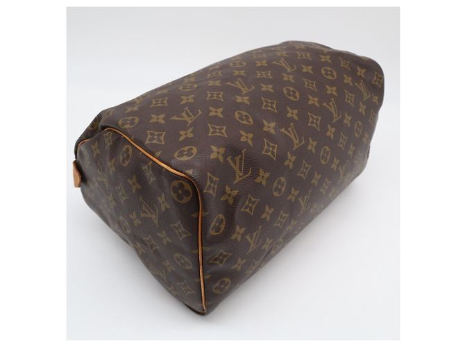 Borsa Louis Vuitton Monogram Speedy 35 Marrone - vista 4