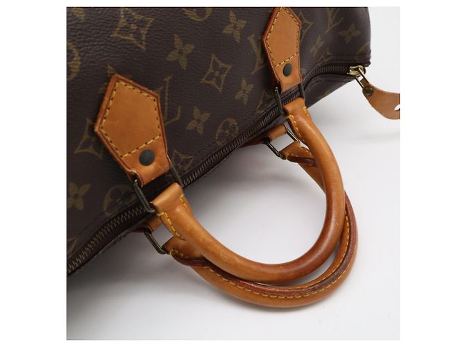 Borsa Louis Vuitton Monogram Speedy 35 Marrone - vista 8