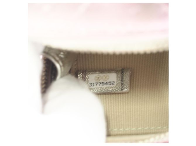 CHANEL Matelassé Punk Cube Chain Mini Shoulder Bag Argento Rosa - vista 13
