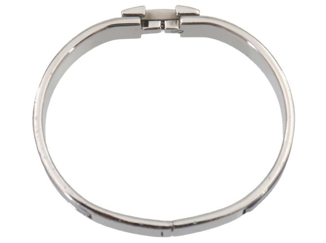 Pulseira Clic H PM Hermès em roxo e prata - vista 4