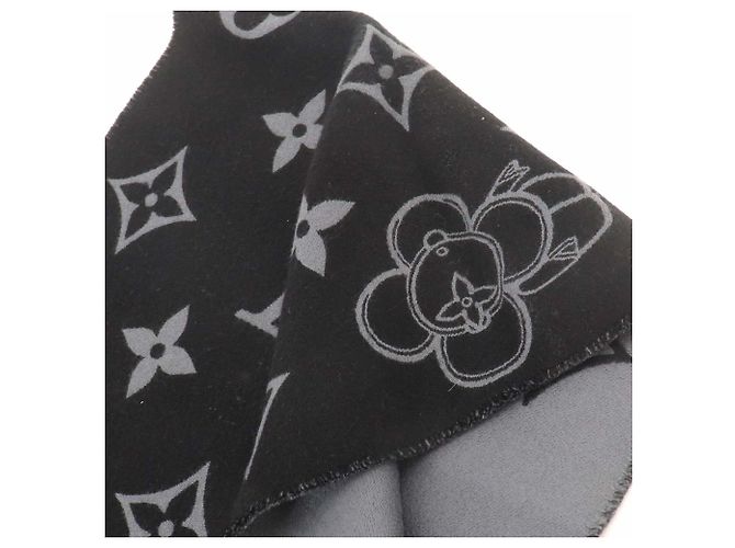 Sciarpa in lana Monogram Vivienne Louis Vuitton Marrone Nero Monogramma - vista 3