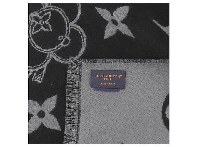 Sciarpa in lana Monogram Vivienne Louis Vuitton Marrone Nero Monogramma - vista 4