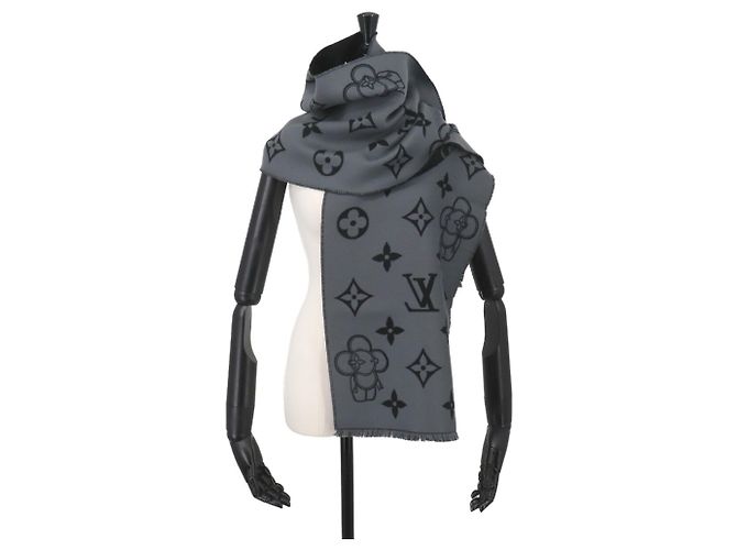 Sciarpa in lana Monogram Vivienne Louis Vuitton Marrone Nero Monogramma - vista 6