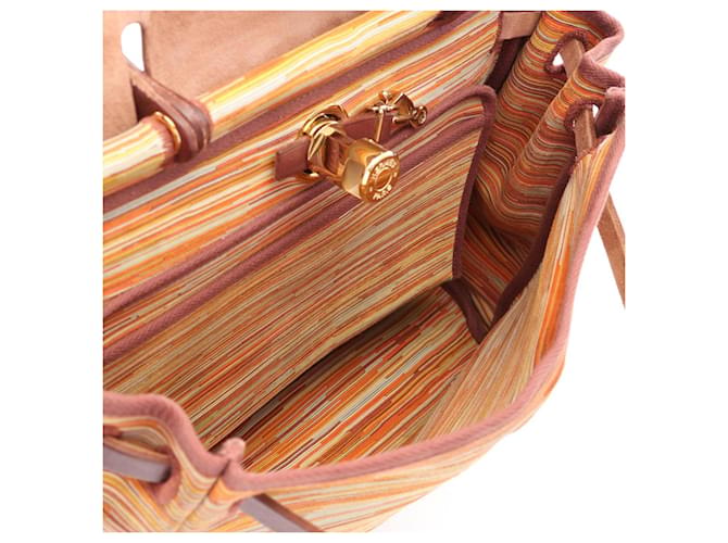 Hermès Borsa 2-Way Hermes Herbag PM Marrone Multicolore - vista 3