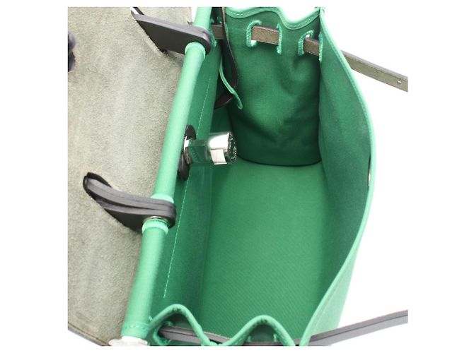 Hermès Borsa 2-Way Hermes Herbag Zip PM Nero Verde - vista 3