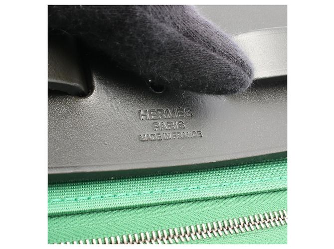Hermès Borsa 2-Way Hermes Herbag Zip PM Nero Verde - vista 4