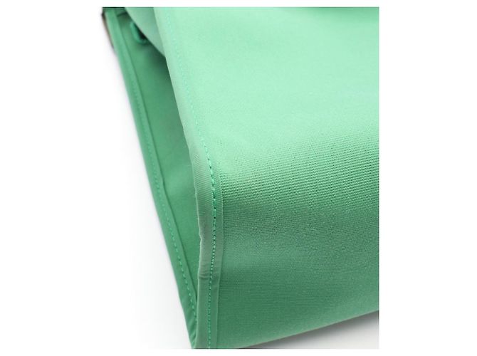 Hermès Borsa 2-Way Hermes Herbag Zip PM Nero Verde - vista 8
