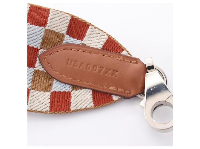 Hermès Hermes Bandoulière Sangle Caval Chai Nata Blue Plume Go Shoulder Strap Marrone Multicolore - vista 5