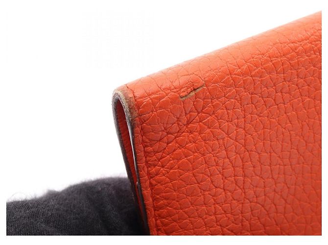 Hermès Dogon Compact Bi-fold Wallet Capucines Orange - Ansicht 10
