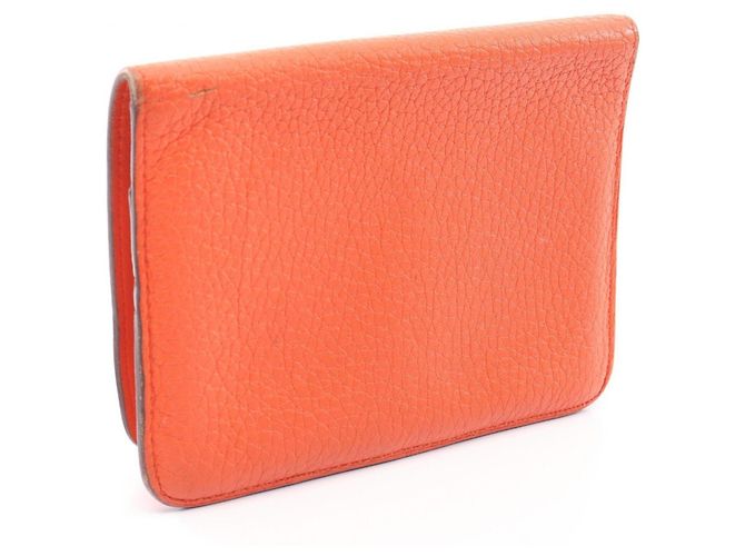 Hermès Dogon Compact Bi-fold Wallet Capucines Orange - Ansicht 2