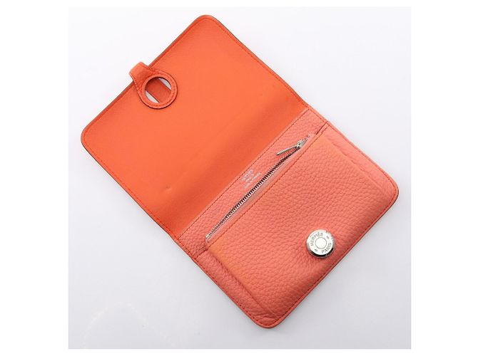 Hermès Dogon Compact Bi-fold Wallet Capucines Orange - Ansicht 3
