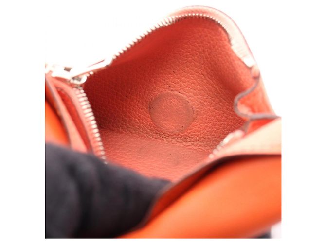 Hermès Dogon Compact Bi-fold Wallet Capucines Orange - Ansicht 8