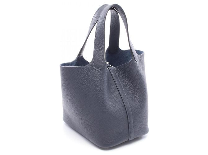 Hermès Hermes Picotin Lock PM Handtasche Blau Marineblau - Ansicht 2