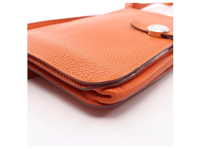 Pochette Hermès Dogon Arancione a Vita - vista 7