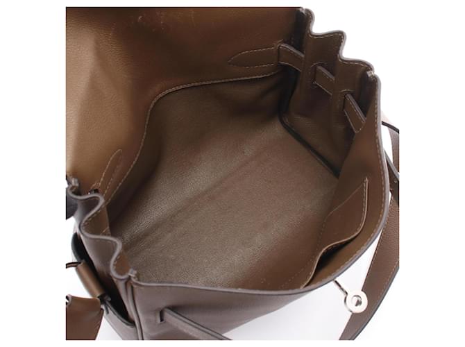 Hermès Borsa a Spalla Hermes Kelly Messenger PM Marrone - vista 3