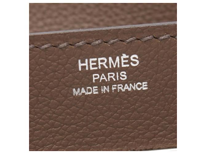 Hermès Borsa a Spalla Hermes Kelly Messenger PM Marrone - vista 4