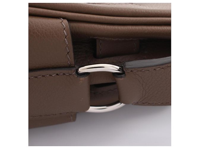 Hermès Borsa a Spalla Hermes Kelly Messenger PM Marrone - vista 8